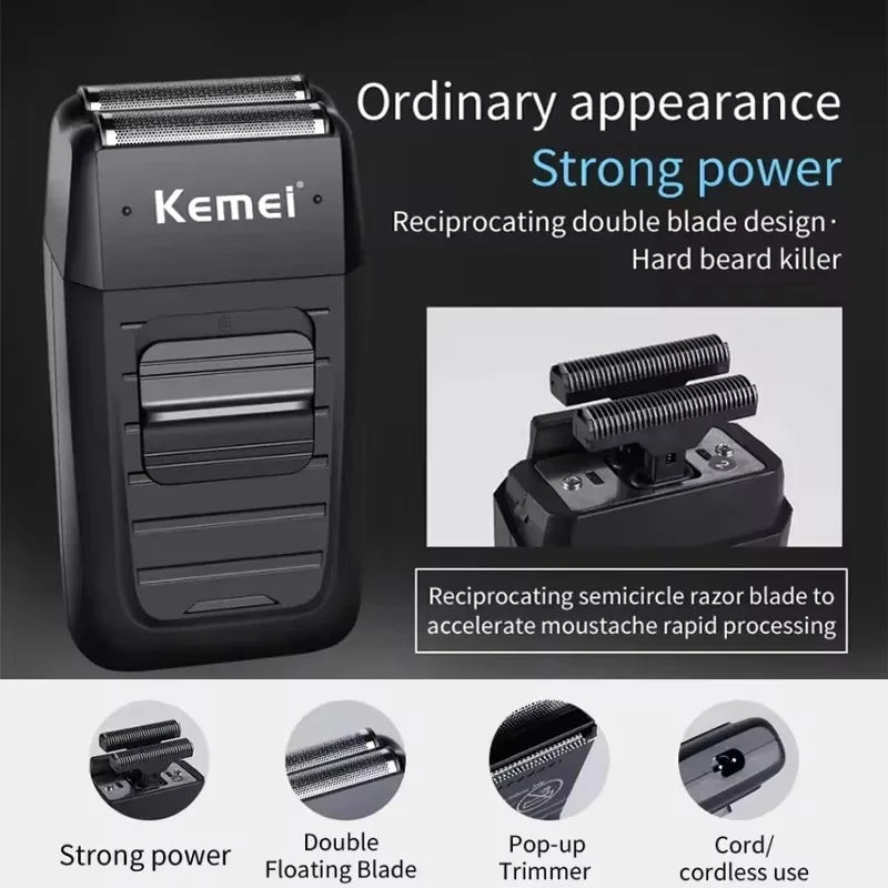 KM-2296 KM-2299 KM-1102 Professional Hair Clipper Kit Electric Shaver Male Hair Cutting Machine Men’S Cordless Trimmer