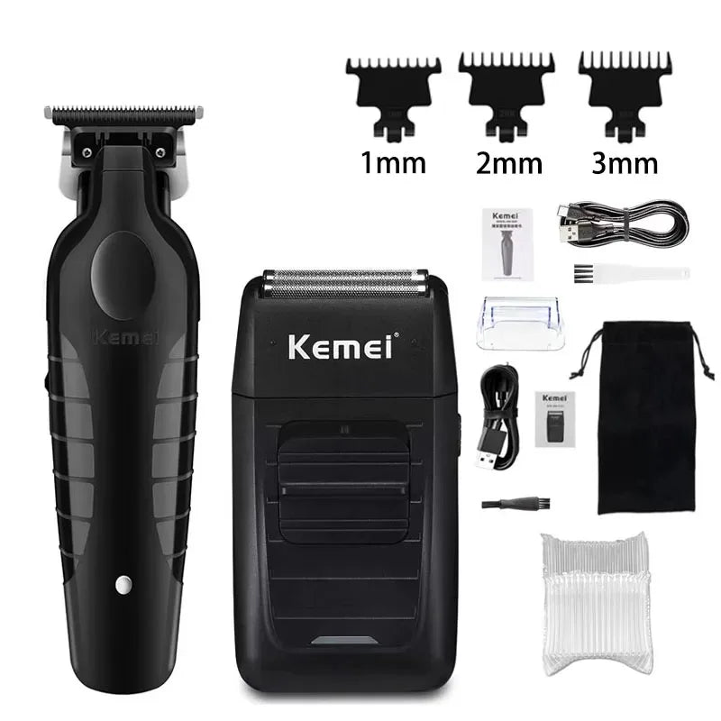 KM-2296 KM-2299 KM-1102 Professional Hair Clipper Kit Electric Shaver Male Hair Cutting Machine Men’S Cordless Trimmer